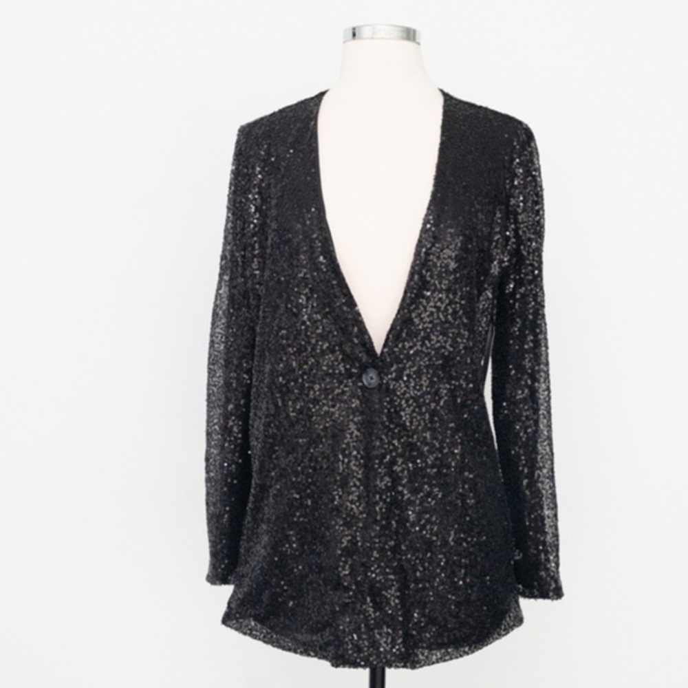Melrose and Market. Sequined Blazer Jacket.